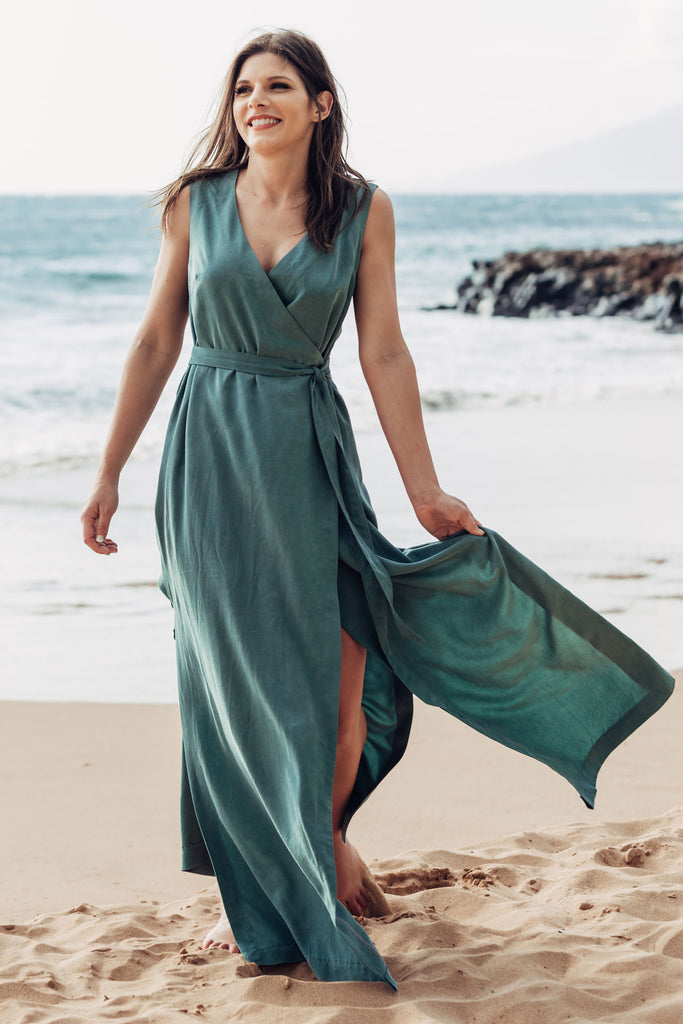 Tencel sales wrap dress