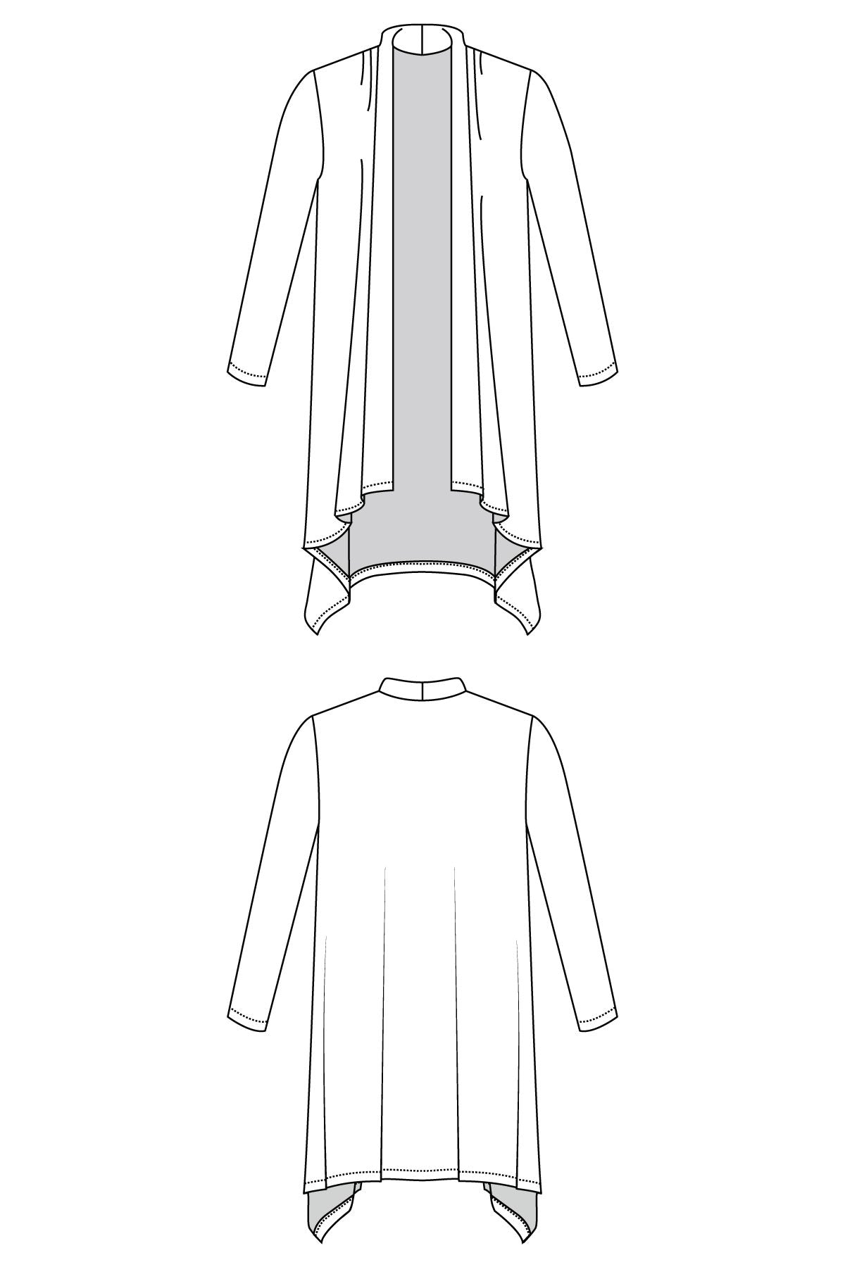 Neffy Cardigan Allie Olson Sewing Patterns