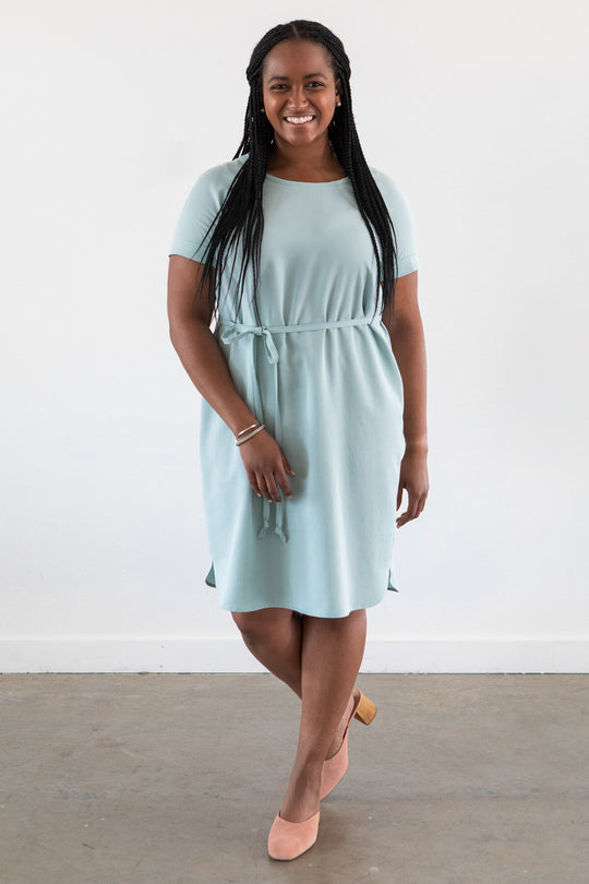 Coram Top Dress with Waist Tie | Allie Olson Sewing Patterns
